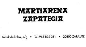 MARTIARENA ZAPATEGIA