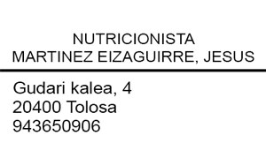 NUTRICIONISTA - MARTINEZ EIZAGUIRRE,JOSU